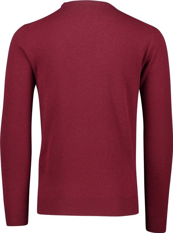 GANT - Men Superfine Lambswool Trui - Plumped Red - 100% Lamswol