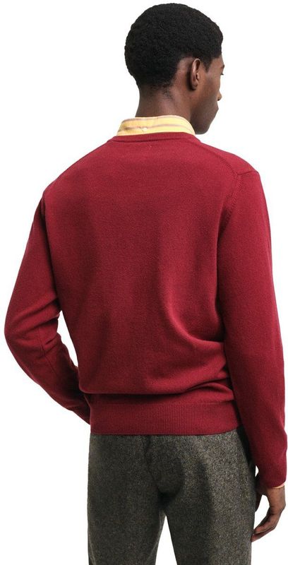 GANT - Superfine Lambswool - Trui - Grijs - 100% Lamswol