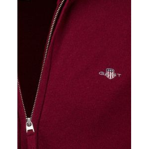 Gant - Vest - Bordeaux Rood - Lamswol