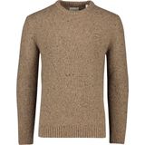 Gant - Gebreide Trui - Bruin - Mix van Gerecyclede Wol en Viscose