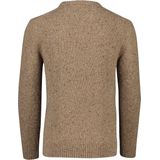 Gant - Gebreide Trui - Bruin - Mix van Gerecyclede Wol en Viscose