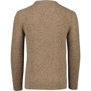 Gant - Gebreide Trui - Bruin - Mix van Gerecyclede Wol en Viscose