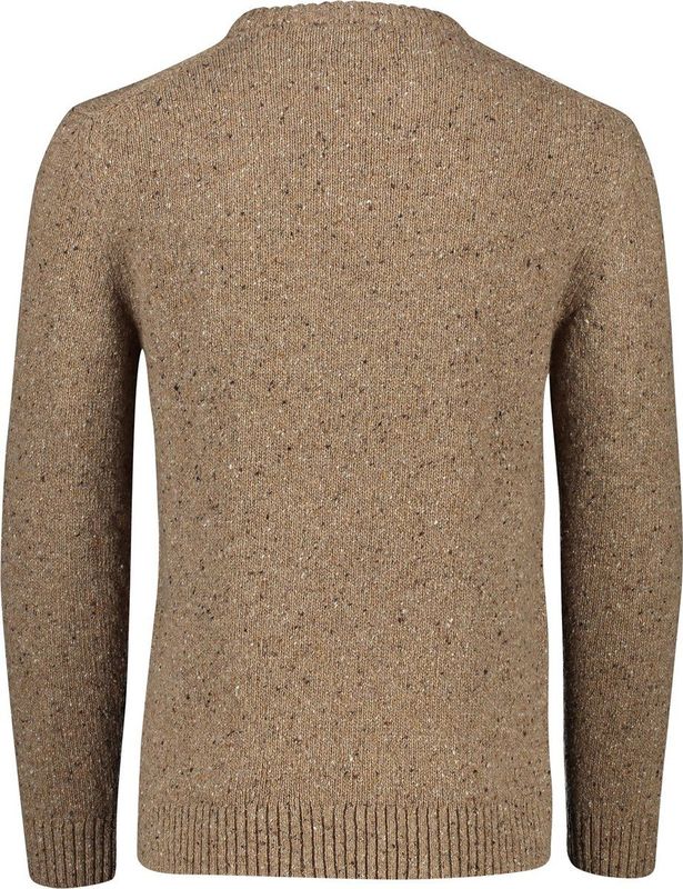 Gant - Gebreide Trui - Bruin - Mix van Gerecyclede Wol en Viscose