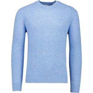 Gant - Heren Pullover - Blauw - Rondgebreide Trui