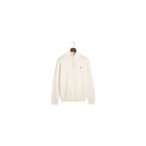 GANT - Superfine Lambswool Half Zip - Trui - Cream