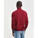 GANT - Superfine Lambswool Half Zip - Trui - Plumped Red - Wol 100%