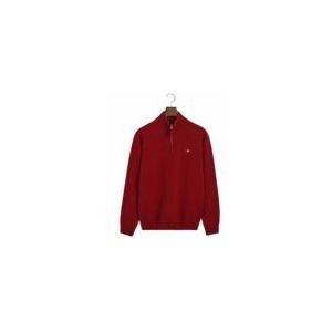 GANT - Superfine Lambswool Half Zip - Trui - Plumped Red - Wol 100%