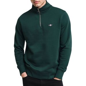 Gant - 2008005 Shield Half Zip Sweatshirt - Groen - Katoen