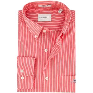 Gant - Overhemd - Rood - 100% Katoen - Button Down Boord