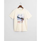 Seasonal Graphic T-shirt, crème, S