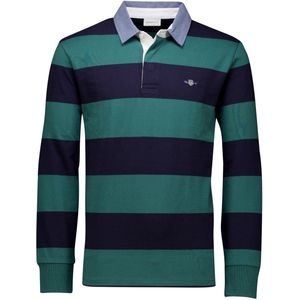 Gant - Rugby Trui - Blauw Gestreept - Katoen