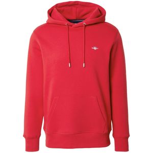 GANT - Reg Shield Hoodie - Sweatshirt - Robijn Rood - Katoen