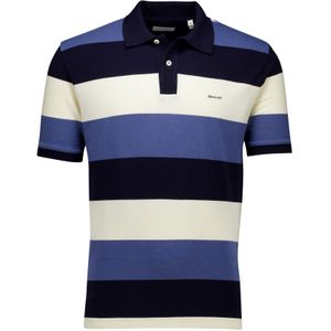 Gant - Poloshirt - Blauw - Korte Mouw - Multicolor