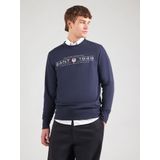 GANT - Graphic Sweatshirt - Avondblauw - Ronde Hals - Relaxed Pasvorm