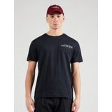 Gantvoor mannen. 2044017 Grafisch T-shirt zwart (XS), Casual, Katoen, Korte mouwen