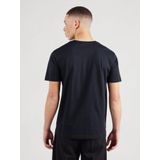 Gantvoor mannen. 2044017 Grafisch T-shirt zwart (XS), Casual, Katoen, Korte mouwen