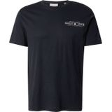 Gantvoor mannen. 2044017 Grafisch T-shirt zwart (XS), Casual, Katoen, Korte mouwen