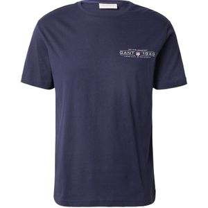 Gant - Graphic T-shirt - Avondblauw - Korte Mouwen