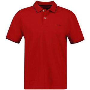 Gant - Tipping SS Pique Polo - Korte Mouwen - Ruby Red - 100% Katoen