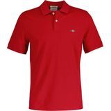 Gantvoor mannen. 2210 Piqué polo Regular Fit Shield groen (S), Casual, Katoen, Korte mouwen