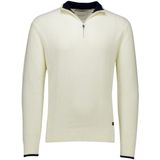 Gant - Trui - Donkerblauw - Katoen - Half Zip