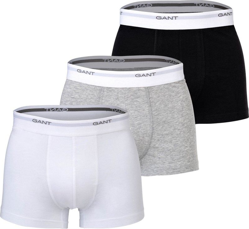 GANT - Core Trunk - Ondergoed - Zwart/Wit - Set van 3