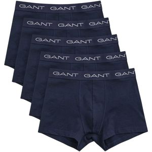 GANT - Katoenen Stretch Jersey Trunks - 5-Pack - Effen Kleuren - Slim Fit