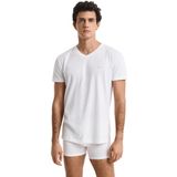 GANT - T-shirt - 2 Stuks - Katoen - V-hals - Logo Op De Borst