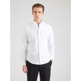 Gant - Overhemd - Wit - Linnen/Katoen - Lange Mouw