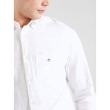 Gant - Overhemd - Wit - Linnen/Katoen - Lange Mouw