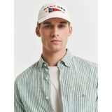 GANT Linnen Overhemd lichtgroen, Gestreept