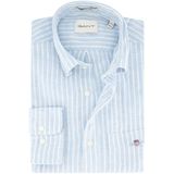 Gant, Heren, Overhemden, Blauw, Maat: 3XL