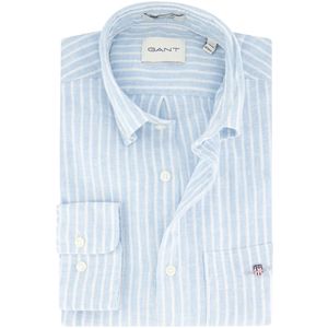 Gant, Heren, Overhemden, Blauw, Maat: 3XL