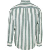 Gant - Overhemd - Groen - Katoen/Linnen - Lange Mouw