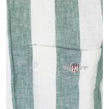 Gant - Overhemd - Groen - Katoen/Linnen - Lange Mouw