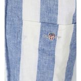 Gant - Casual Overhemd - Blauw - 55% Linnen 45% Katoen