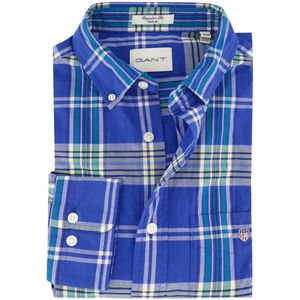 Gant - Overhemd - Blauw - Katoen