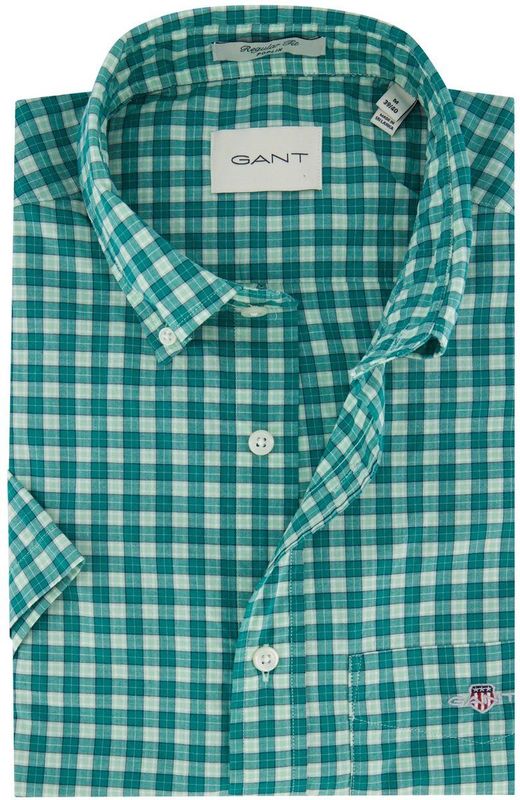 GANT - Classic Regular Fit Overhemd - Blauw - Katoen