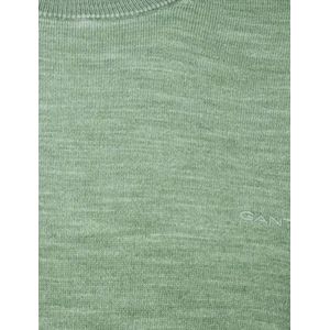 Gant - Trui - Groen - Katoen - Gemêleerd