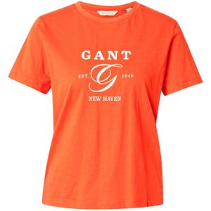 GANT - T-shirt - Puur Katoen - Regular Fit - Labelprint