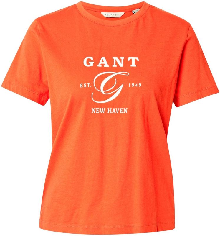 GANT - T-shirt - Puur Katoen - Regular Fit - Labelprint