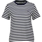 REG STRIPED SHIELD SS T-shirt, evening blue, XS