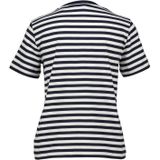 REG STRIPED SHIELD SS T-shirt, evening blue, XS