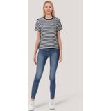 REG STRIPED SHIELD SS T-shirt, evening blue, XS