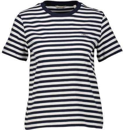 REG STRIPED SHIELD SS T-shirt, evening blue, XS