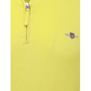 Gant - Half Zip Trui - Geel - Katoen