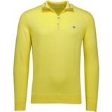 GANT Klassieke katoenen halve ritssluiting, Banana Yellow, S