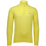 GANT Klassieke katoenen halve ritssluiting, Banana Yellow, S