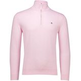 GANT - Classic Cotton Half Zip - Trui - Lichtroze Melange - Katoen 100%