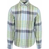 Gant - Overhemd - Groen Blauw Geprint - Linnen